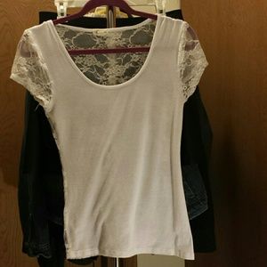 Bundle me!! Lace Back Shirt